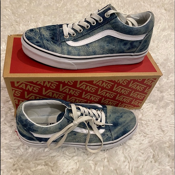 blue jean vans shoes